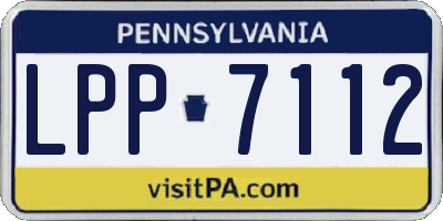 PA license plate LPP7112