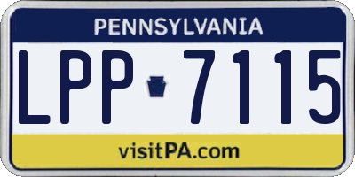 PA license plate LPP7115