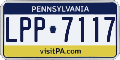 PA license plate LPP7117