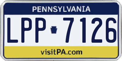 PA license plate LPP7126
