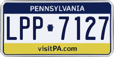 PA license plate LPP7127