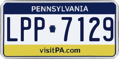 PA license plate LPP7129