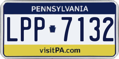 PA license plate LPP7132