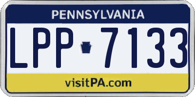 PA license plate LPP7133