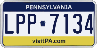 PA license plate LPP7134