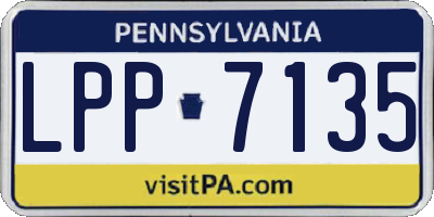 PA license plate LPP7135