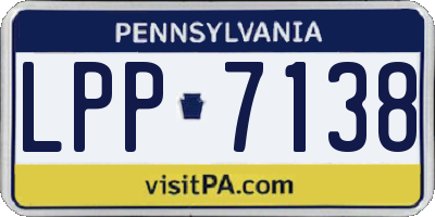 PA license plate LPP7138