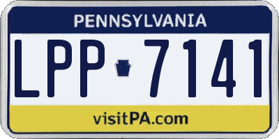 PA license plate LPP7141