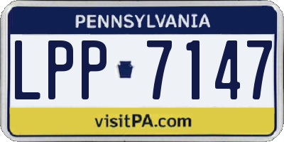 PA license plate LPP7147