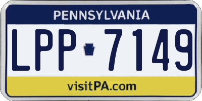PA license plate LPP7149