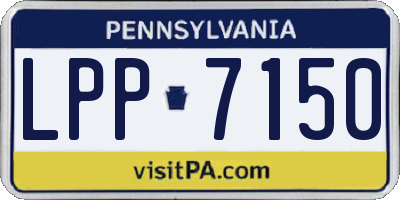 PA license plate LPP7150