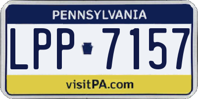 PA license plate LPP7157
