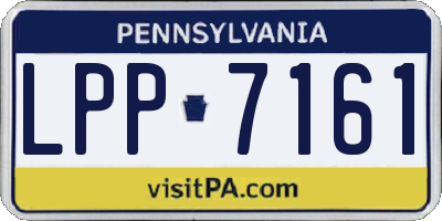 PA license plate LPP7161