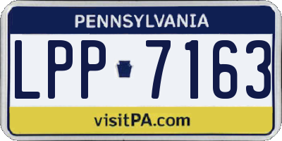 PA license plate LPP7163