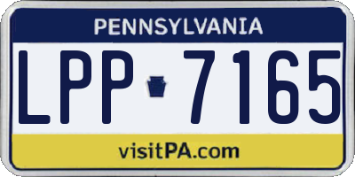 PA license plate LPP7165