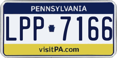 PA license plate LPP7166