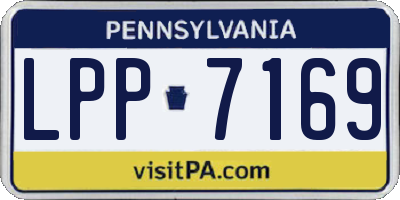 PA license plate LPP7169