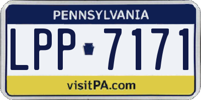 PA license plate LPP7171