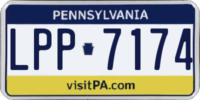 PA license plate LPP7174