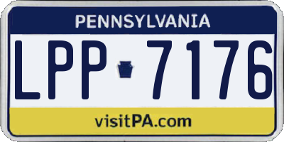 PA license plate LPP7176