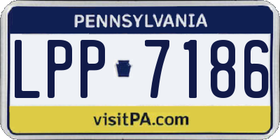 PA license plate LPP7186