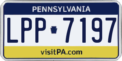 PA license plate LPP7197