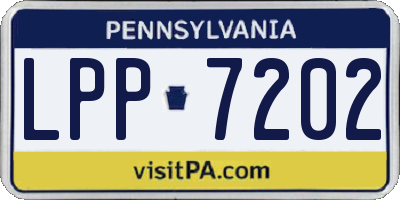 PA license plate LPP7202