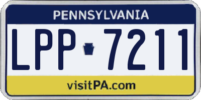 PA license plate LPP7211