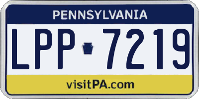 PA license plate LPP7219