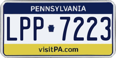 PA license plate LPP7223