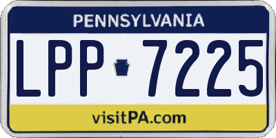 PA license plate LPP7225
