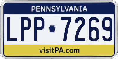 PA license plate LPP7269