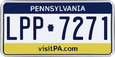 PA license plate LPP7271