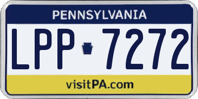 PA license plate LPP7272