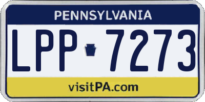 PA license plate LPP7273