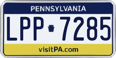 PA license plate LPP7285