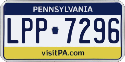 PA license plate LPP7296