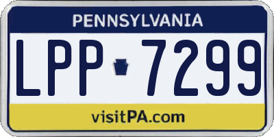 PA license plate LPP7299