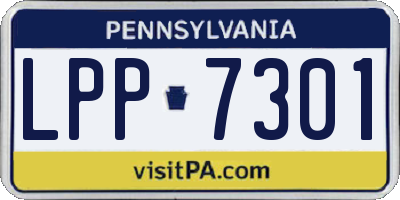 PA license plate LPP7301