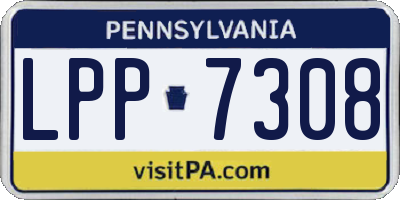 PA license plate LPP7308