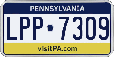 PA license plate LPP7309