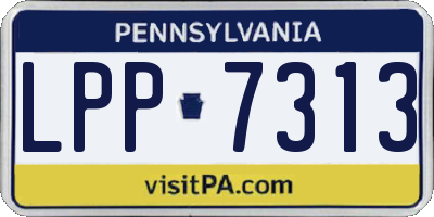 PA license plate LPP7313