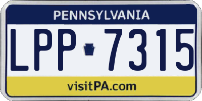 PA license plate LPP7315