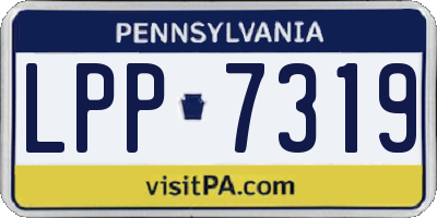 PA license plate LPP7319