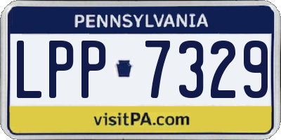 PA license plate LPP7329