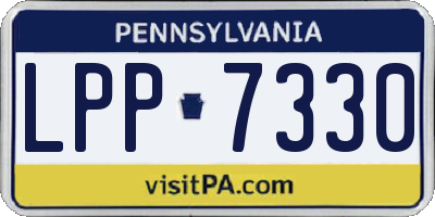 PA license plate LPP7330