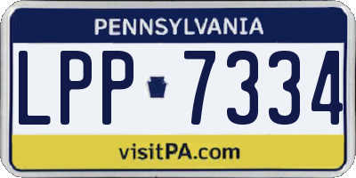 PA license plate LPP7334