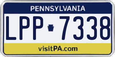 PA license plate LPP7338
