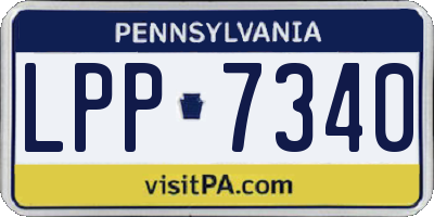 PA license plate LPP7340