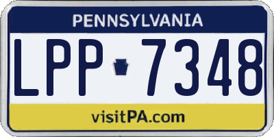 PA license plate LPP7348